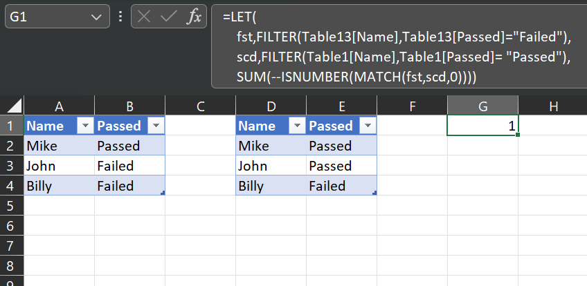 IF 陣列中的 Excel 計數