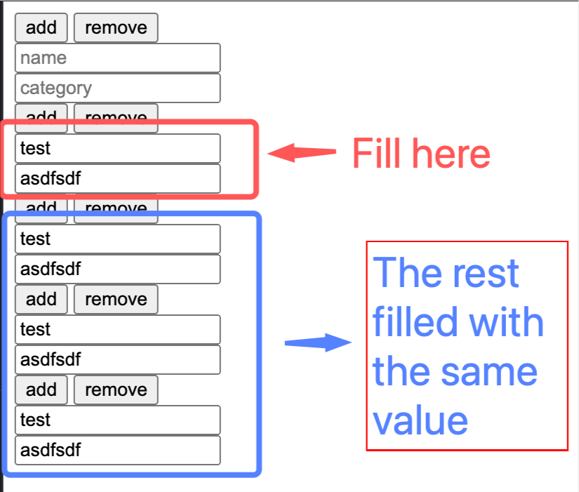 回圈內的 v-model 顯示錯誤的值