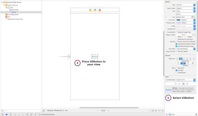 XCode 14.1 上的添加 UI 控制元件選項在哪里？