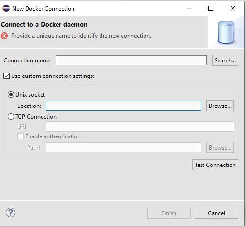 在 Windows 上使用 Podman 后端運行 eclipse docker 工具