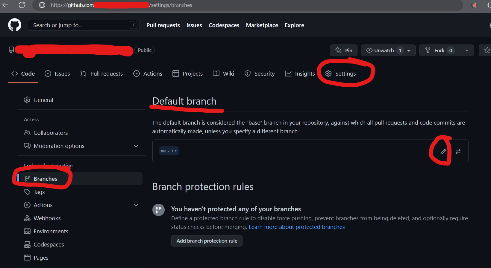 如何在默認分支中將我的專案推送到 github,或遠程合并兩個 github 分支?