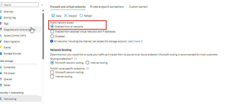 如何以 Azure 訂閱服務管理員身份訪問 Azure 存盤帳戶容器