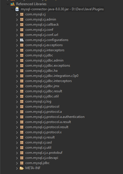 匯入 com.mysql.jdbc.Connection 無法決議