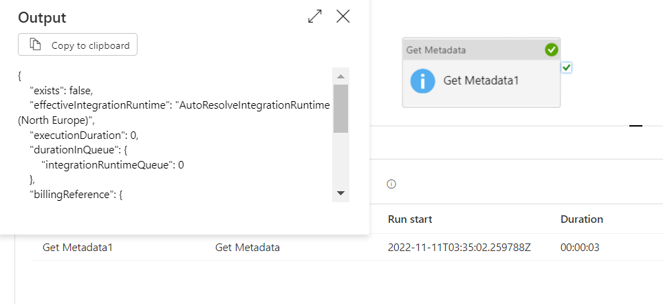 Azure 資料工廠計算檔案夾中的檔案數