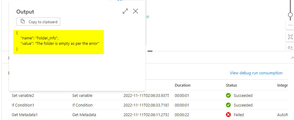 Azure 資料工廠計算檔案夾中的檔案數