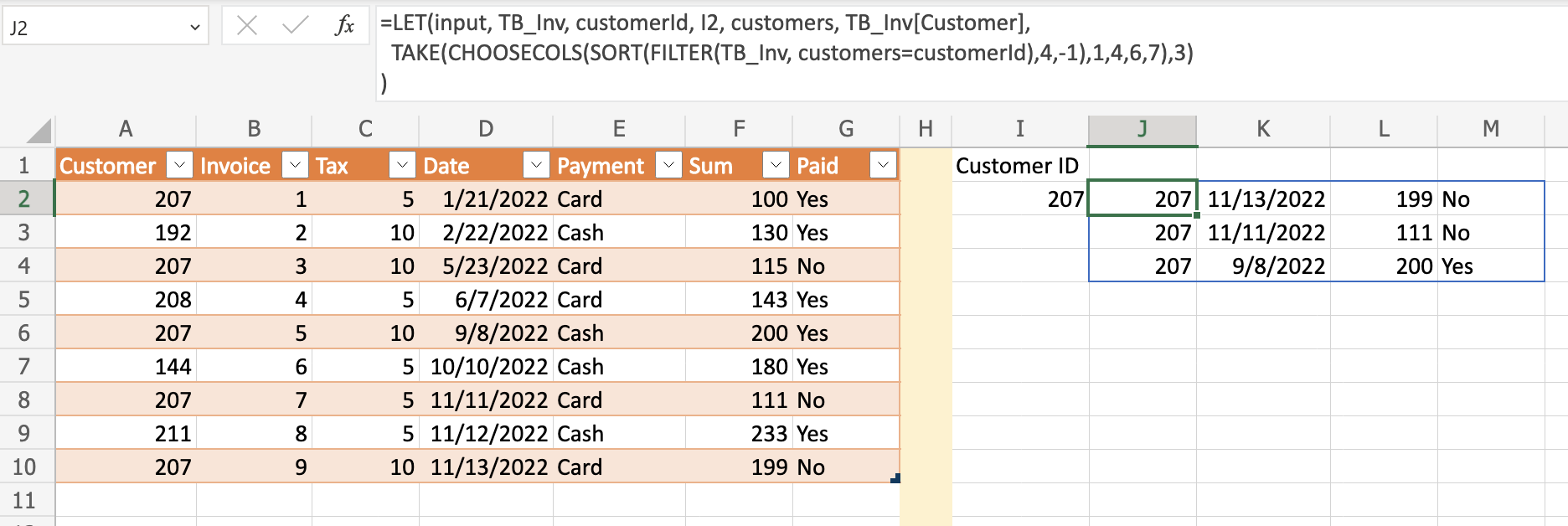 Excel FILTER 單步排序、不連續列和 n-top 值