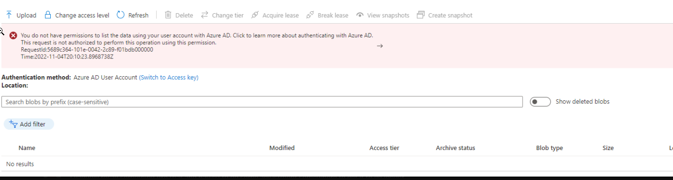 如何以 Azure 訂閱服務管理員身份訪問 Azure 存盤帳戶容器