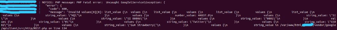 如何使用 Google Sheets API 讀取二維陣列資料?