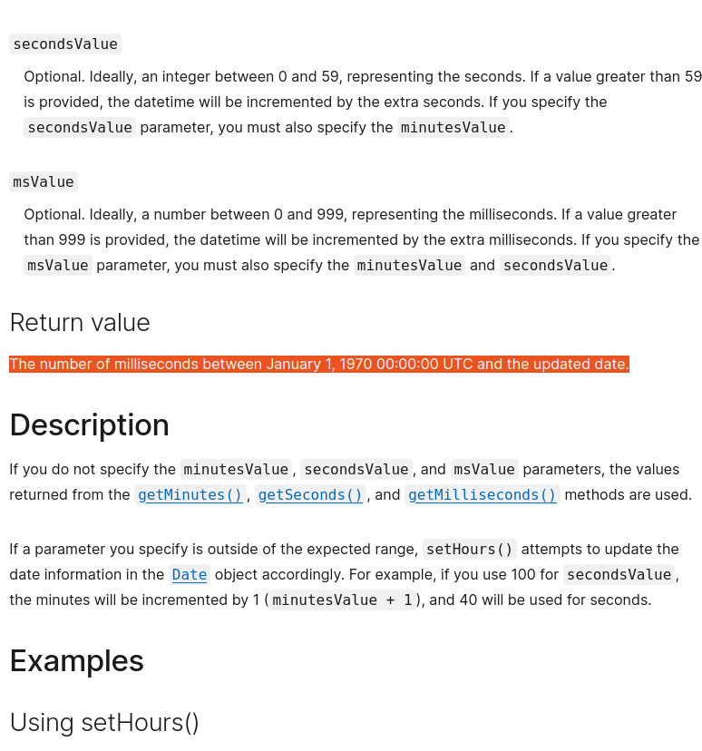 setHours 方法在 React 中沒有按預期作業