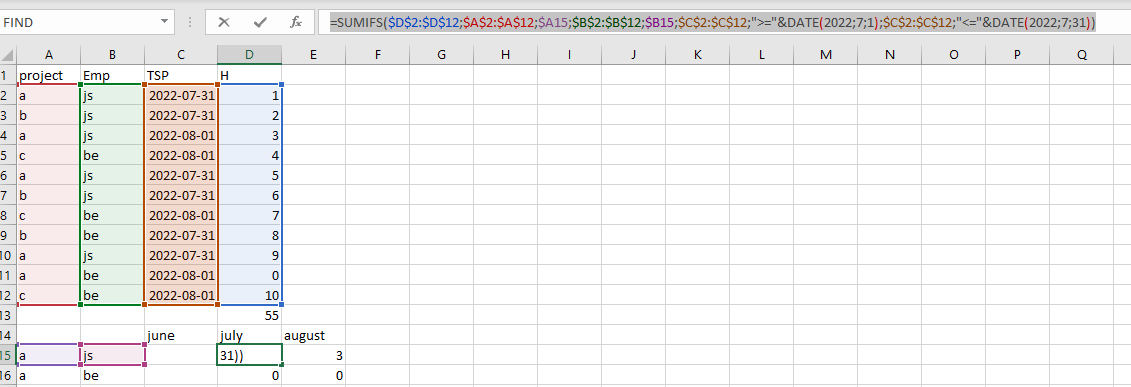 Xlookup 與 EXCEL 中的日期和求和公式