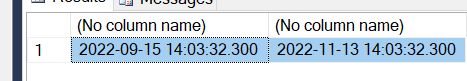 MSSQL - 引數中的 DATEADD 值回傳錯誤