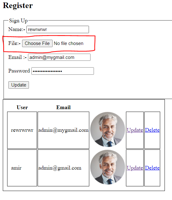 如果用戶要編輯資訊 PHP MySQL,如何自動上傳影像?
