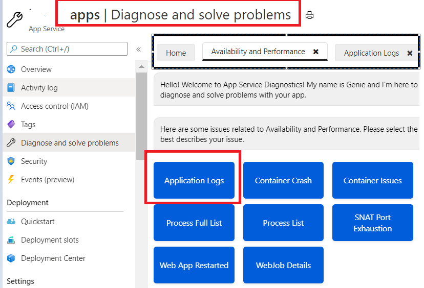 Azure 應用服務：構建失敗 HTTP 錯誤 500.30，在哪里可以找到構建輸出？