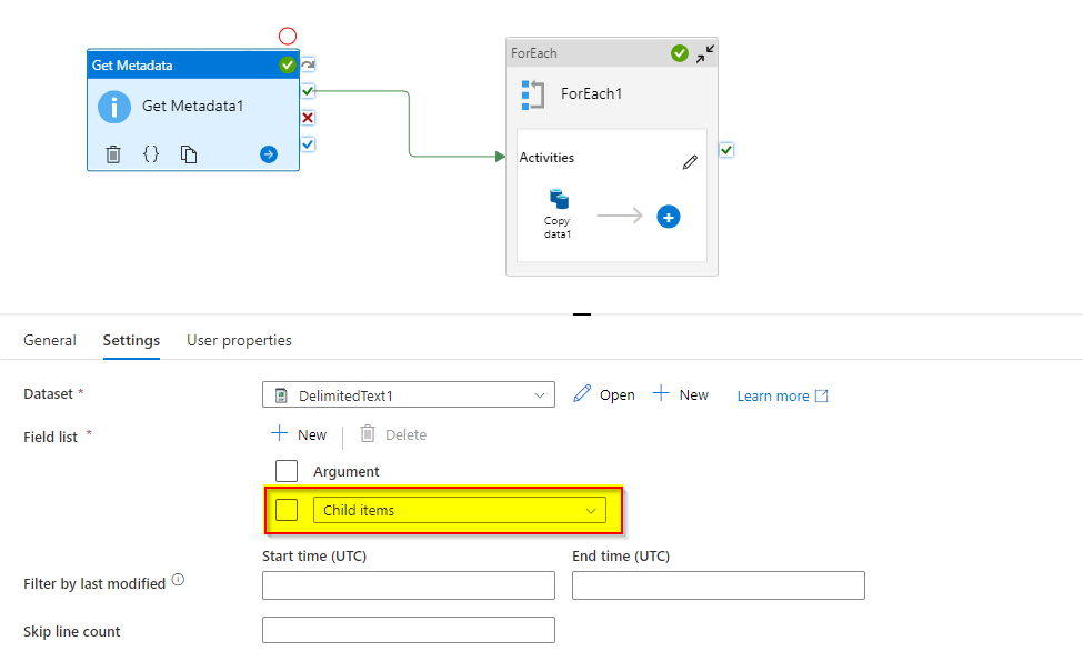 Azure 資料工廠復制檔案