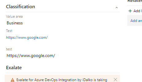 我可以通過手動或自動化將 URL 添加為 Azure Devops 作業項中的欄位嗎