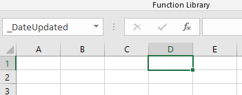 獲取由 Excel 名稱管理器定義的特定單元格的“名稱”