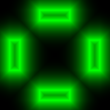 使用 python numpy 創建霓虹燈