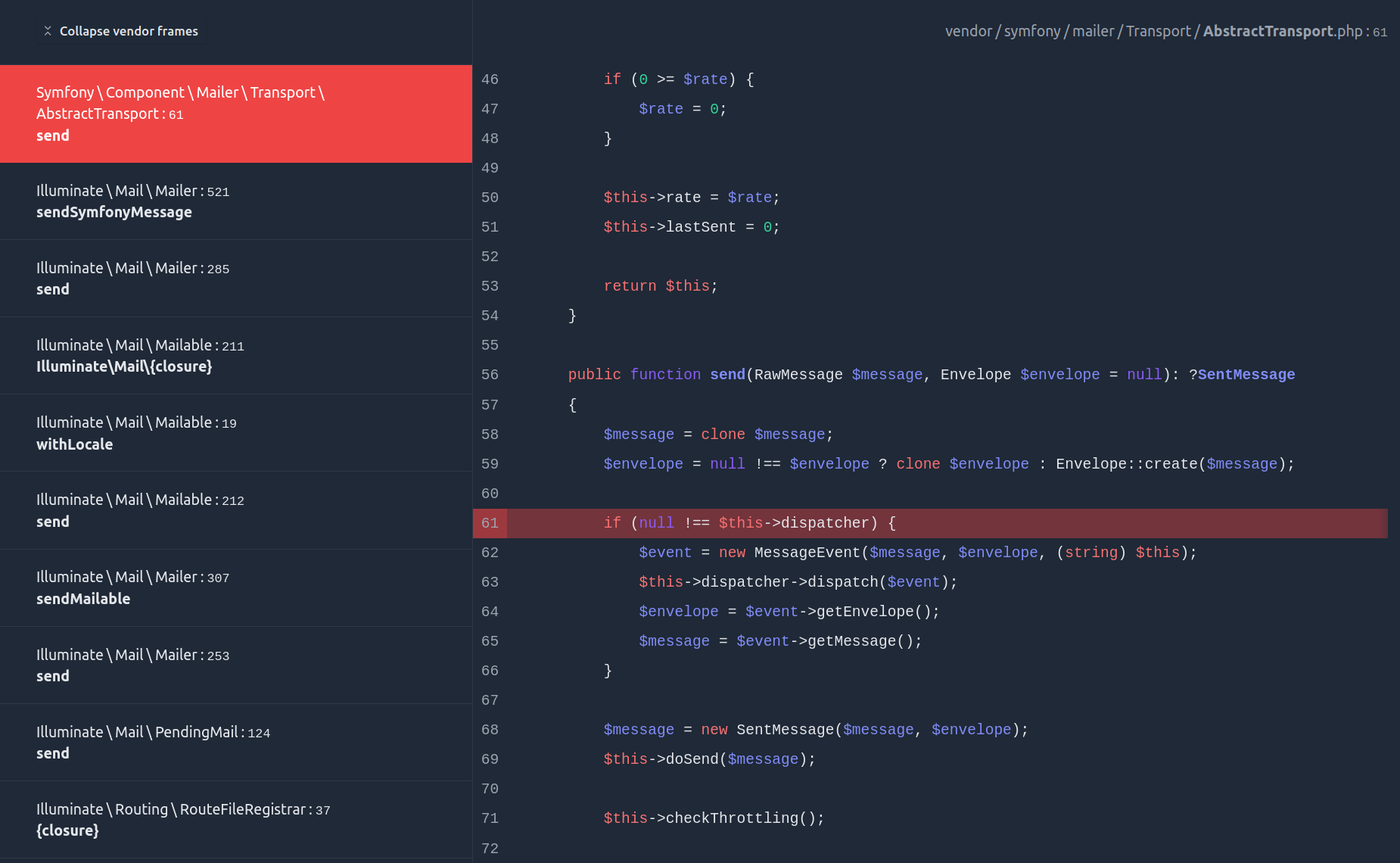 Laravel 發送郵件