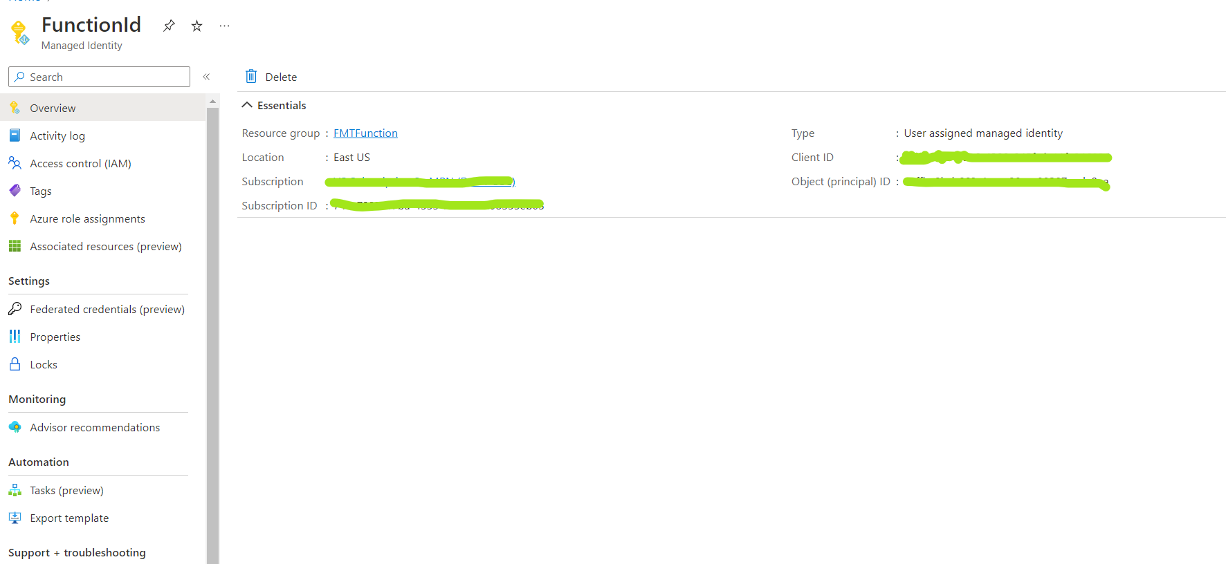 使用用戶管理的標識將 C# Azure 函式與 Azure SQL 連接起來。認證失敗