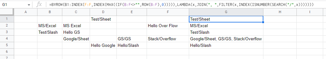 Google Sheet - 如何將具有特定條件的不同單元格組合成一列