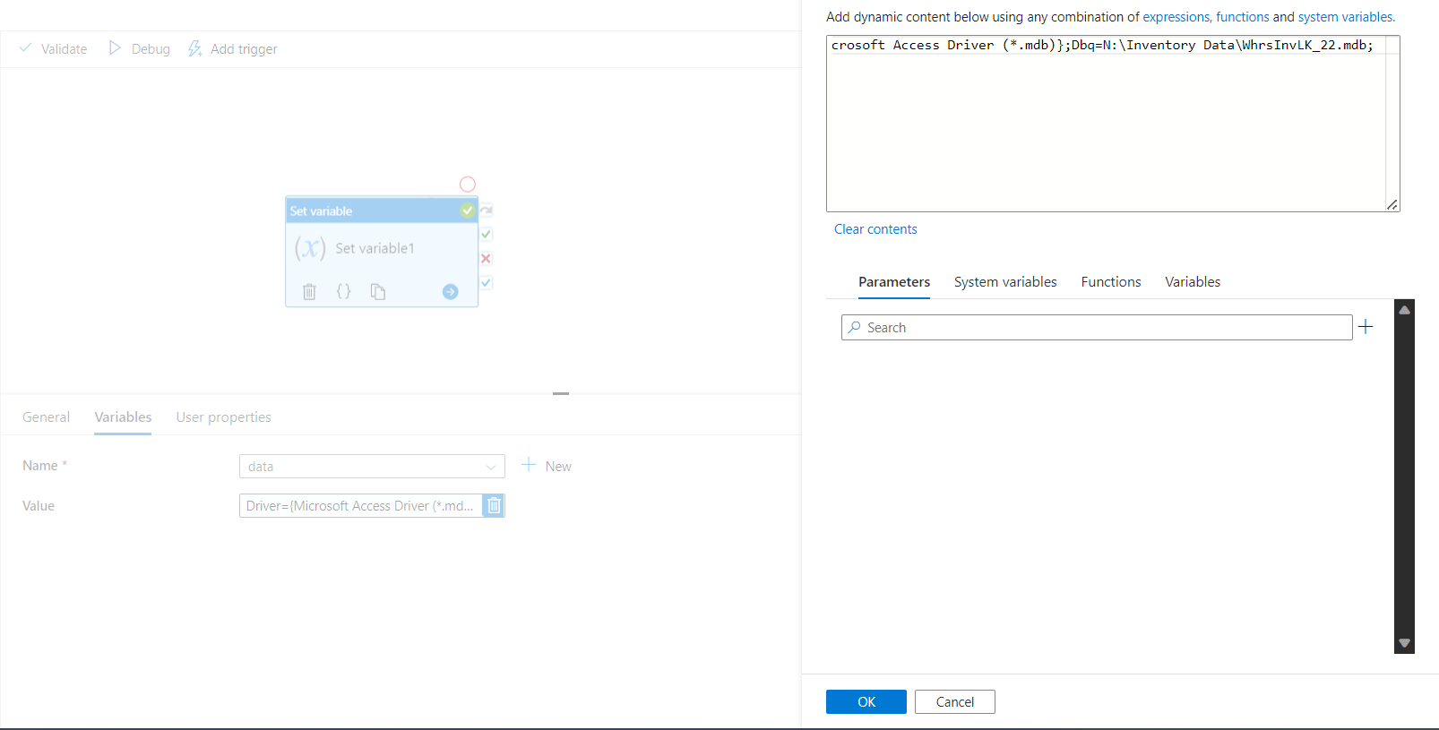 Azure 資料工廠鏈接服務中的連接字串錯誤