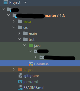 在 Intellij 中,點擊資源檔案夾打開專案結構