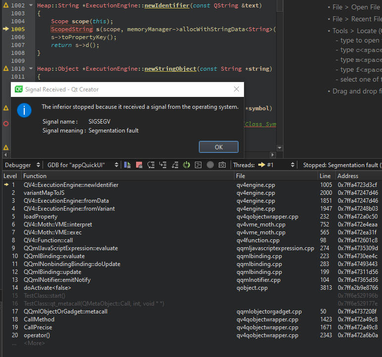 QVariantMap 在帶有 Clang 編譯器的 QML 中不起作用 - 分段錯誤