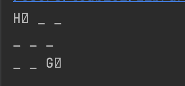 我需要列印一個二維字符陣列