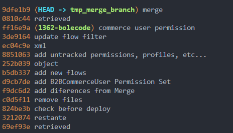 Git log --name-only 忽略一些提交