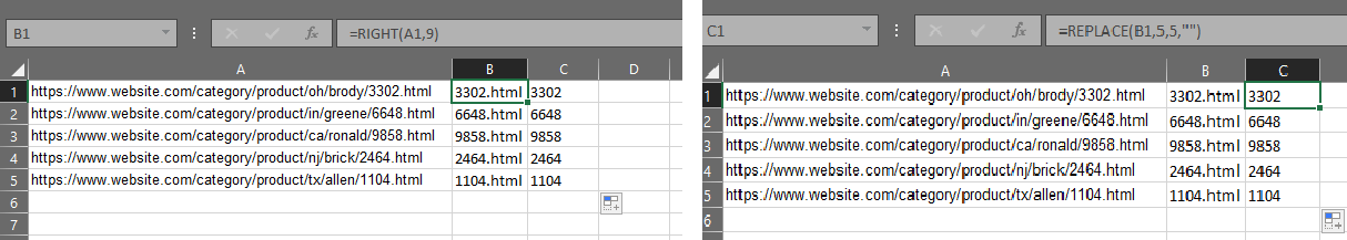 如何僅在 Excel（或 Google 表格）中查找/替換文本，但保留整數
