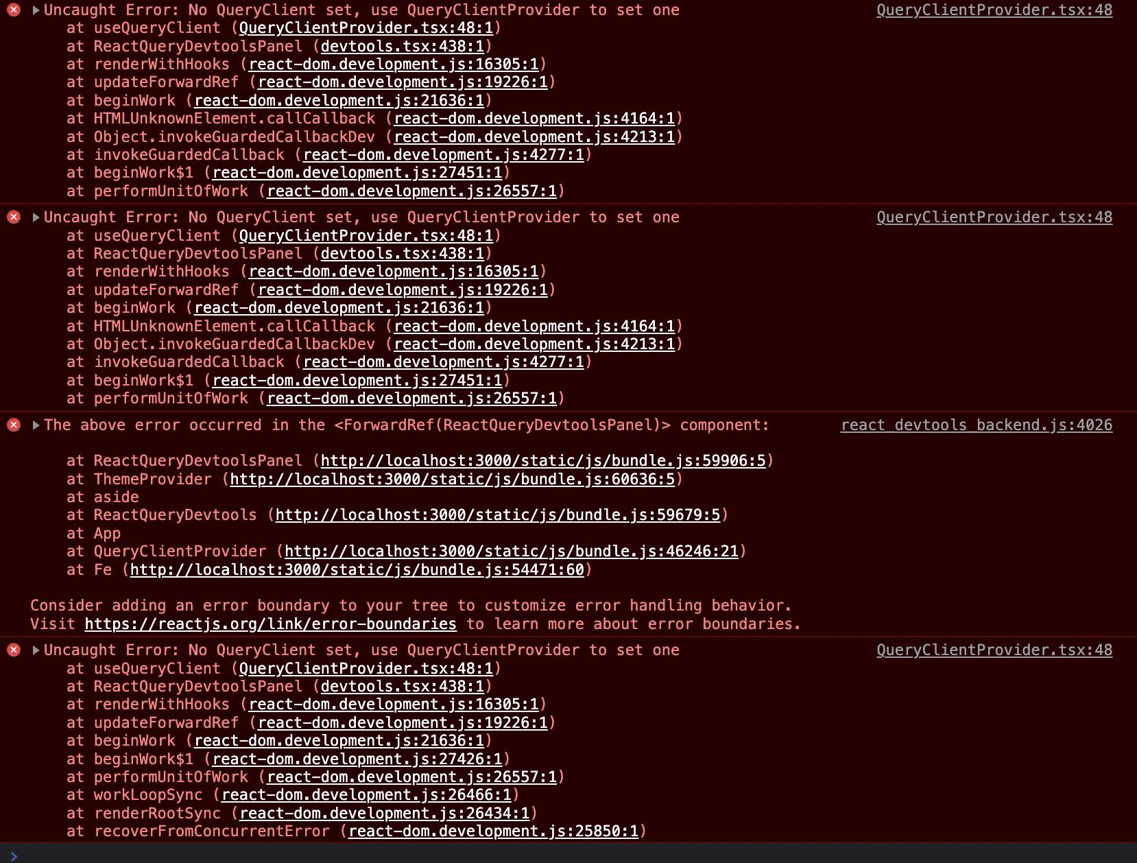 React.js）React-query-devtools 不作業