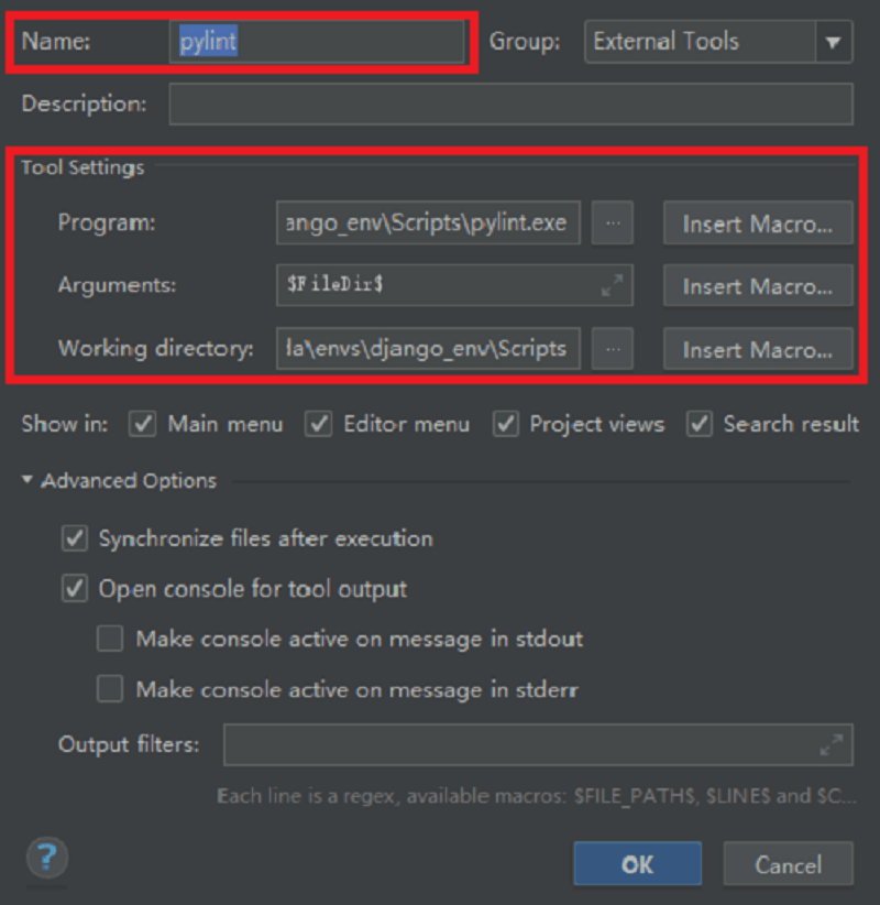 pylint關聯pycharm