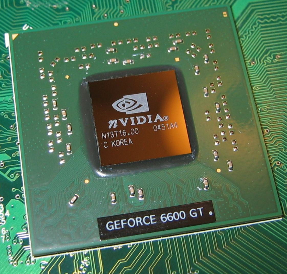 圖 1- 2 GeForce 6600GT(NV43)GPU 圖片