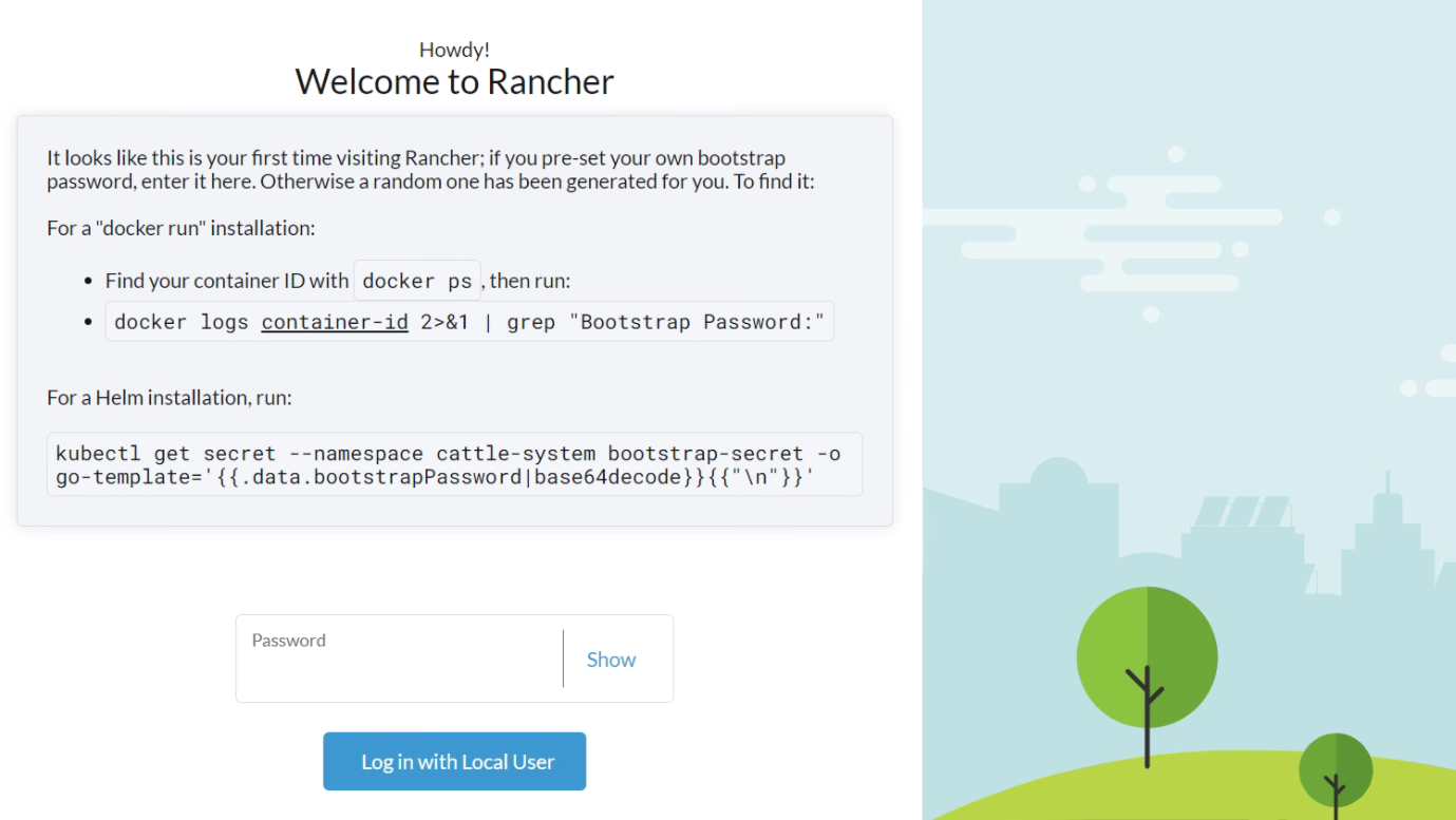Rancher bootstrap 密碼