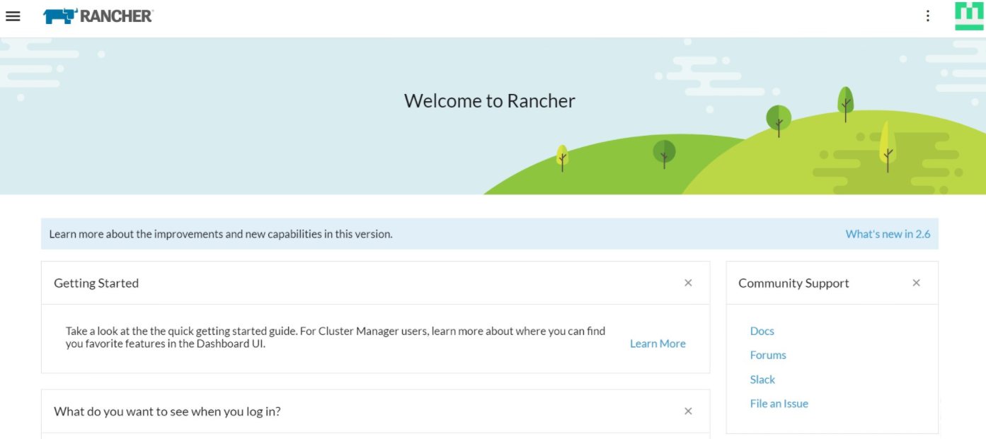 Rancher 首頁